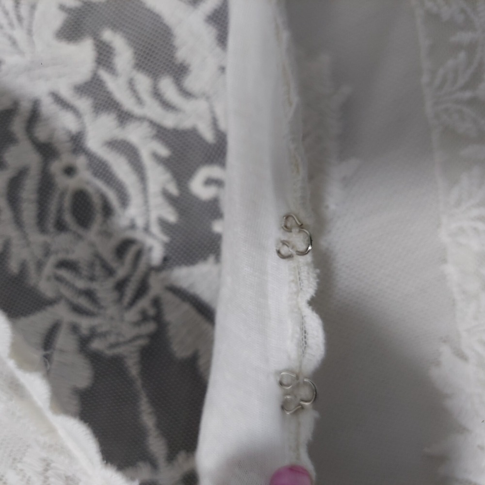 Free People‎ Reign Over Me Dress 4 Sheer Embroidered Lace Bell Sleeve Festival - Picture 12 of 16